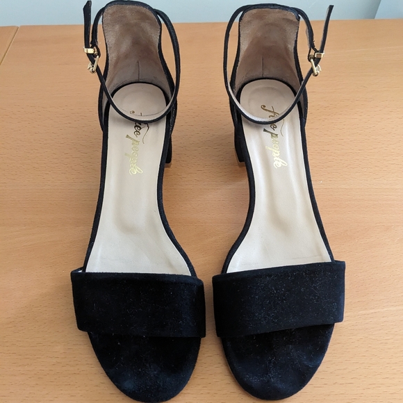 Free People Marigold Block Heel in Black - Picture 2 of 8